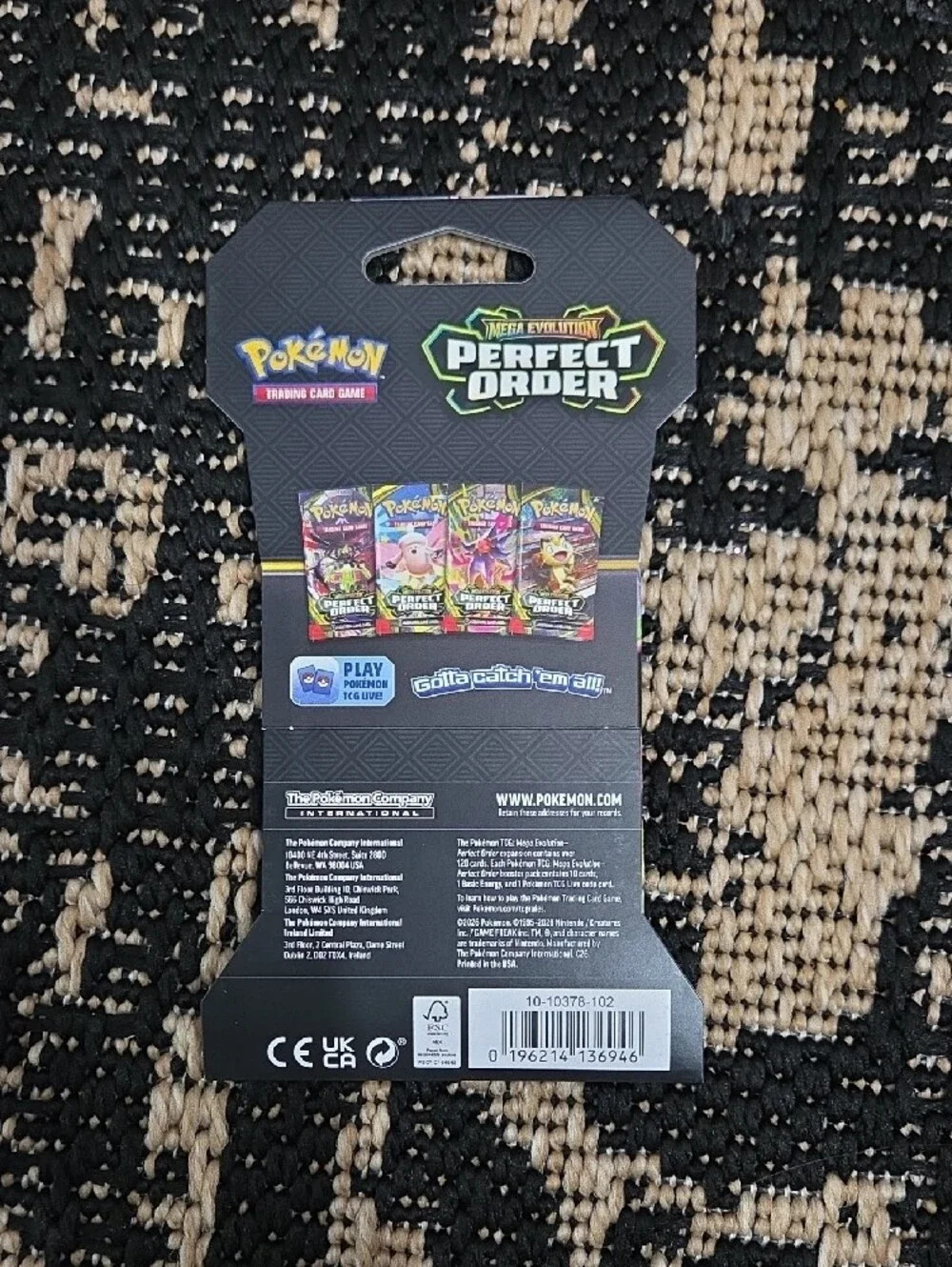 Pokémon TCG Perfect Order Booster Pack - Green Accent